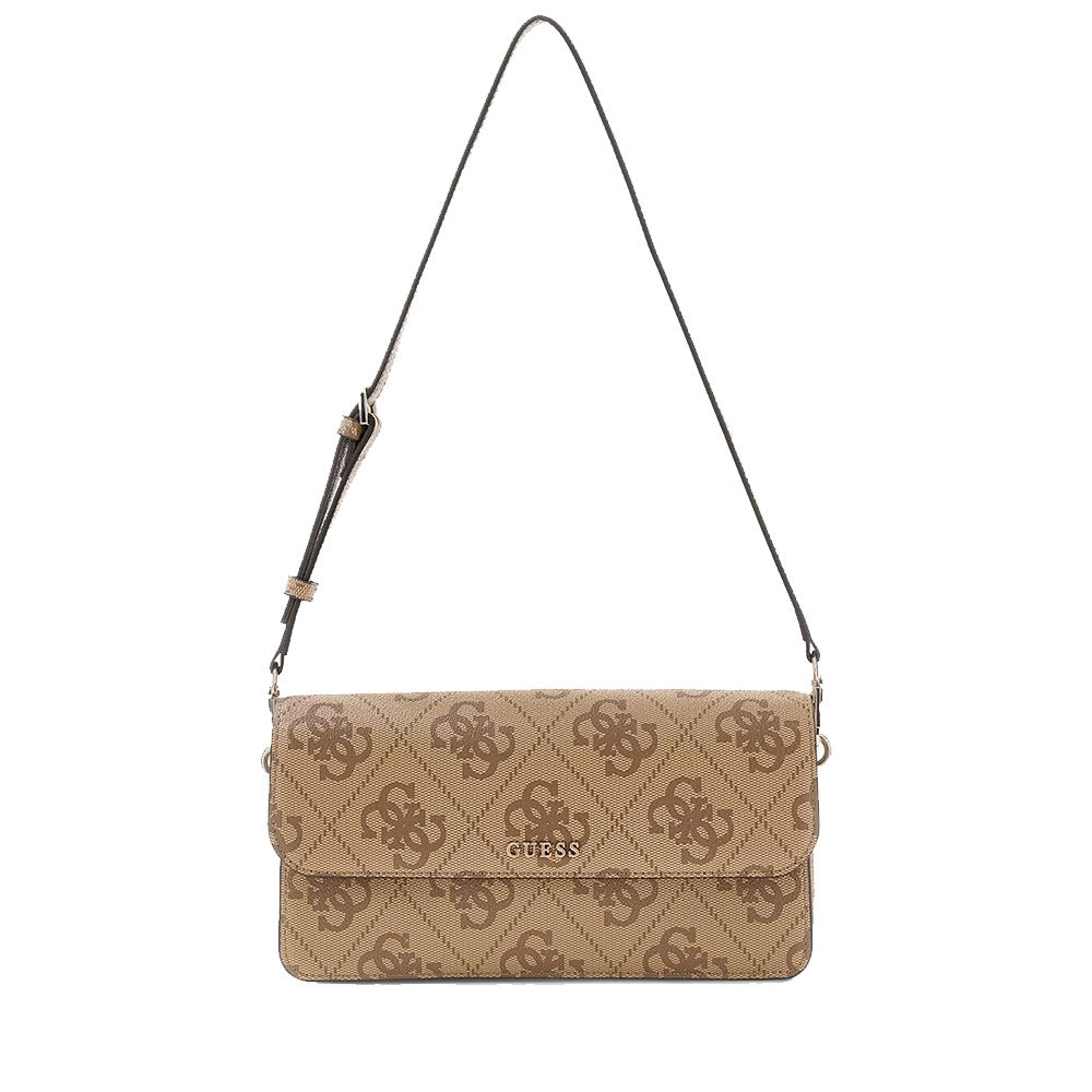 Borsa Donna a Spalla GUESS Linea Sadie colore Latte Logo