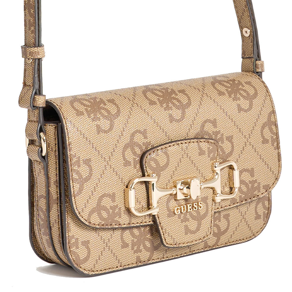 Borsa Donna a Spalla e Tracolla GUESS Linea Janie colore Latte Logo