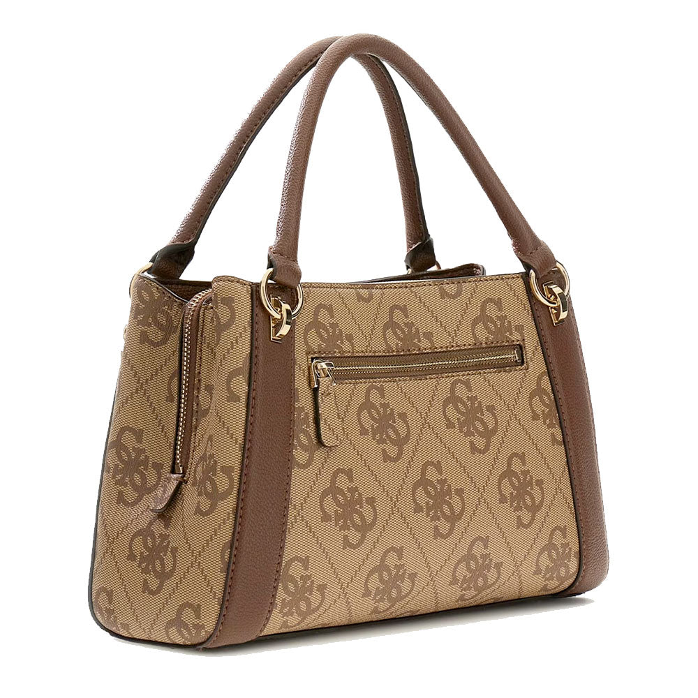 Borsa Donna a Mano GUESS Linea Karnilla Colore Latte Logo - Brown