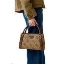 Borsa Donna a Mano GUESS Linea Karnilla Colore Latte Logo - Brown
