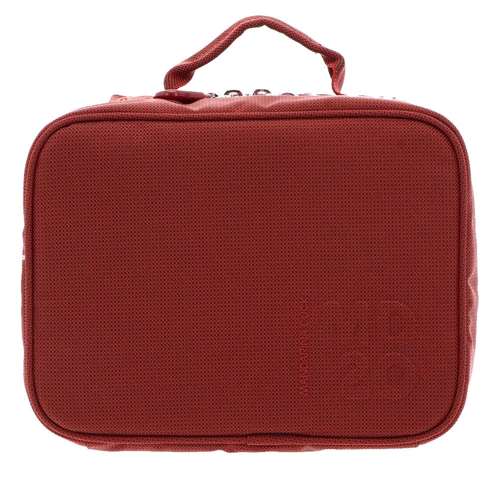 Kulturbeutel MANDARINA DUCK aus Stoff in der Farbe Havana, Modellreihe MD20