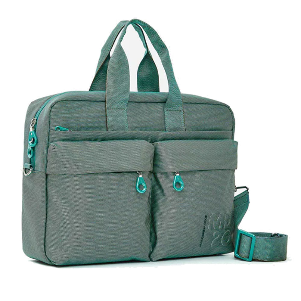 Cartella MANDARINA DUCK in Tessuto con Porta Pc 15,6" Linea MD20 Colore Emerald