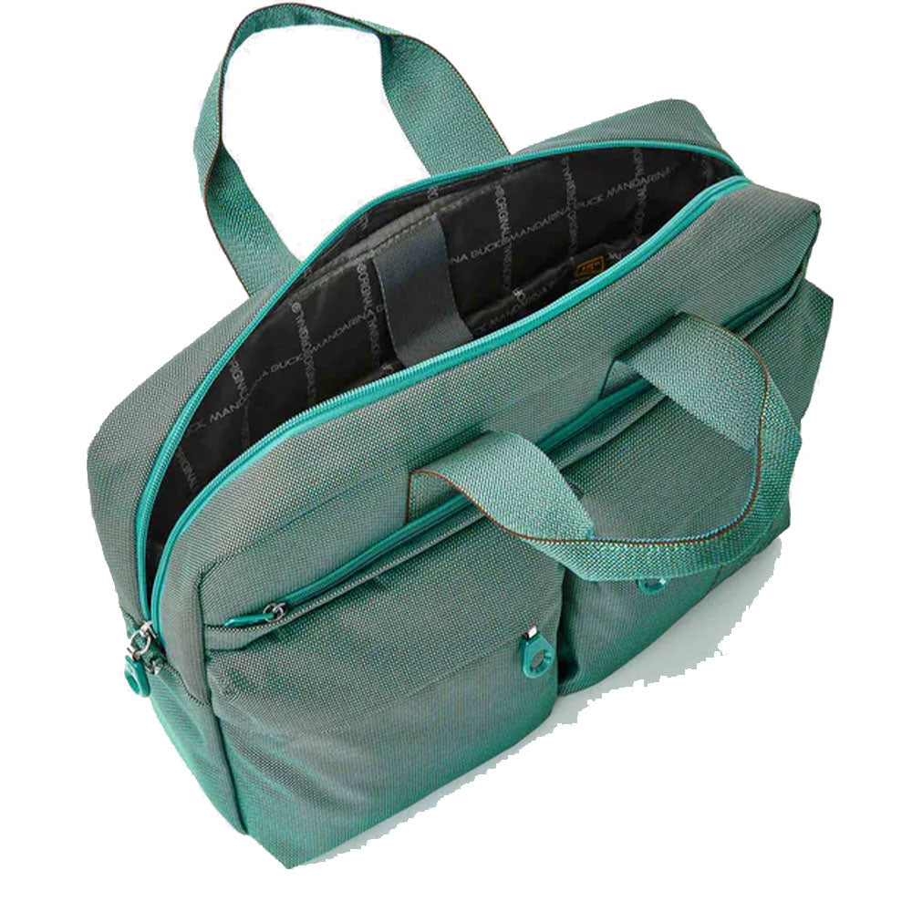 Cartella MANDARINA DUCK in Tessuto con Porta Pc 15,6" Linea MD20 Colore Emerald