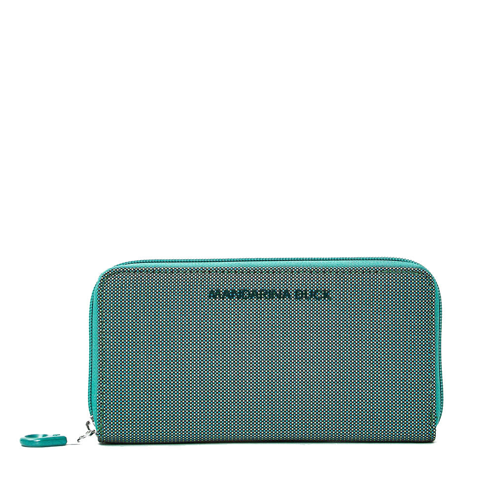 Portafoglio Donna Zip Around MANDARINA DUCK linea MD20 in Tessuto colore Emerald