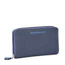Portafoglio Donna Zip Around MANDARINA DUCK linea MD20 in Tessuto colore Deep Blue