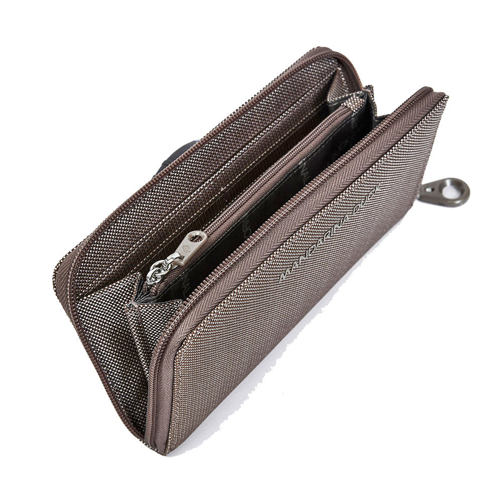 Portafoglio Donna Zip Around MANDARINA DUCK linea MD20 in Tessuto colore Taupe