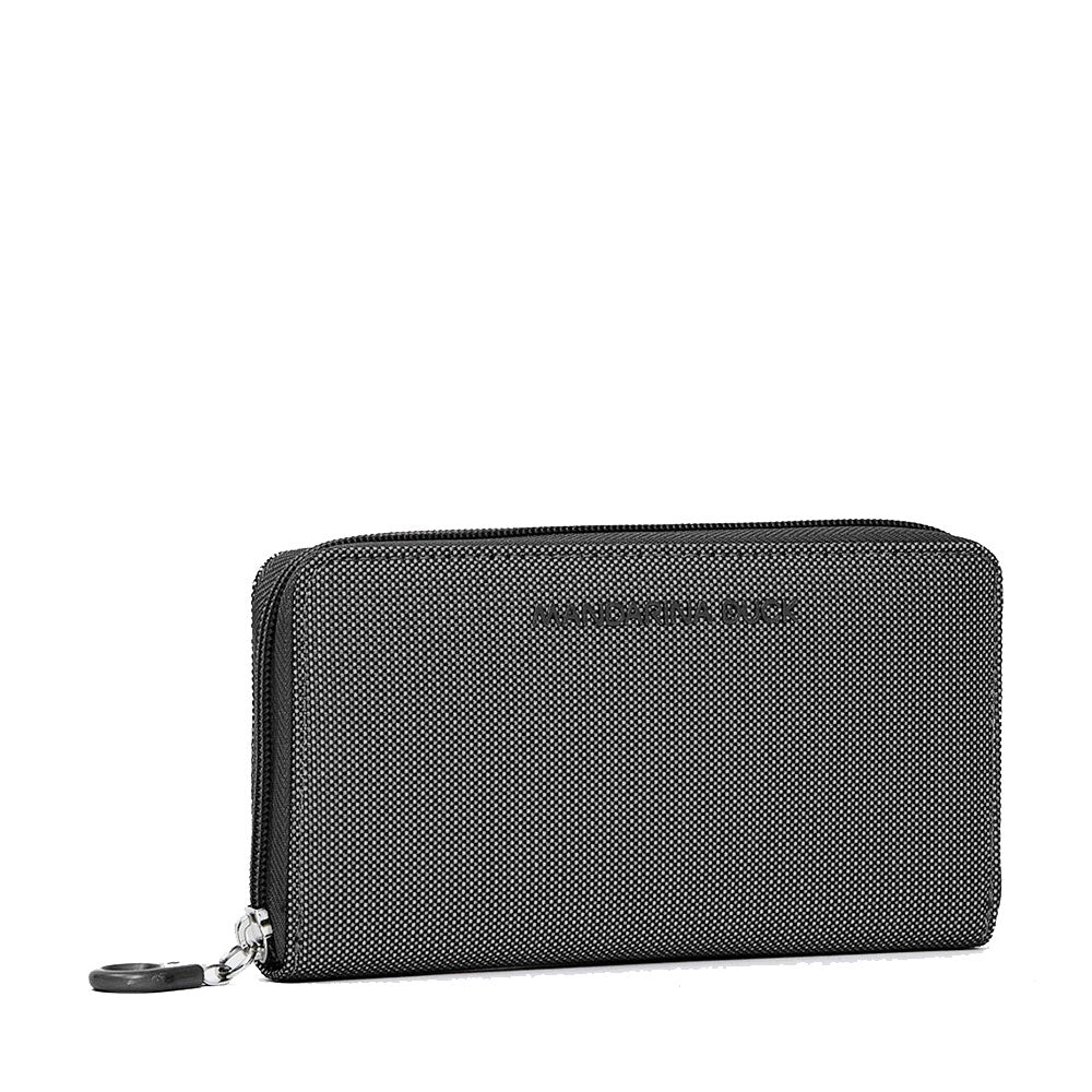 Portafoglio Donna Zip Around MANDARINA DUCK linea MD20 in Tessuto colore Steel