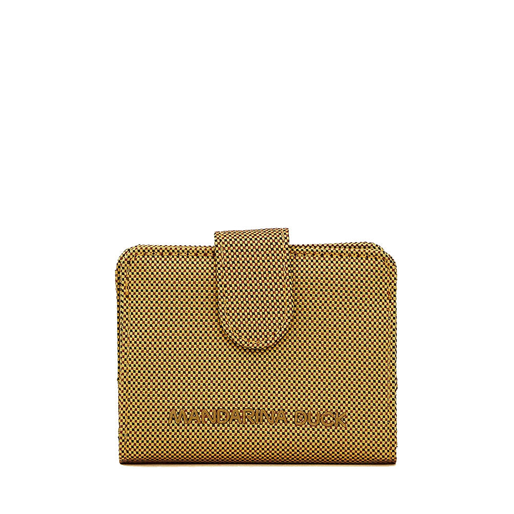 Portacarte Donna Small MANDARINA DUCK linea MD20 in Tessuto colore Amber