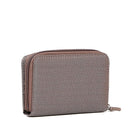 Portafoglio Donna con Bottone MANDARINA DUCK linea MD20 in Tessuto colore Taupe