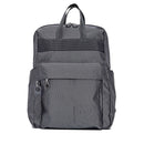 Fabric Backpack MANDARINA DUCK MD20 with Two Handles and 13" Laptop Compartment in Steel