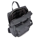 Fabric Backpack MANDARINA DUCK MD20 with Two Handles and 13" Laptop Compartment in Steel