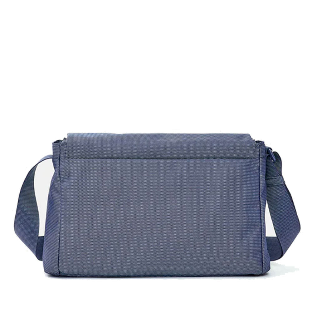 Borsa Donna a Tracolla MANDARINA DUCK Chiusa con Pattina in Tessuto colore Deep Blue Linea MD20