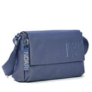 Borsa Donna a Tracolla MANDARINA DUCK Chiusa con Pattina in Tessuto colore Deep Blue Linea MD20