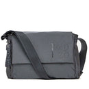 Borsa Donna a Tracolla MANDARINA DUCK Chiusa con Pattina in Tessuto colore Steel Linea MD20