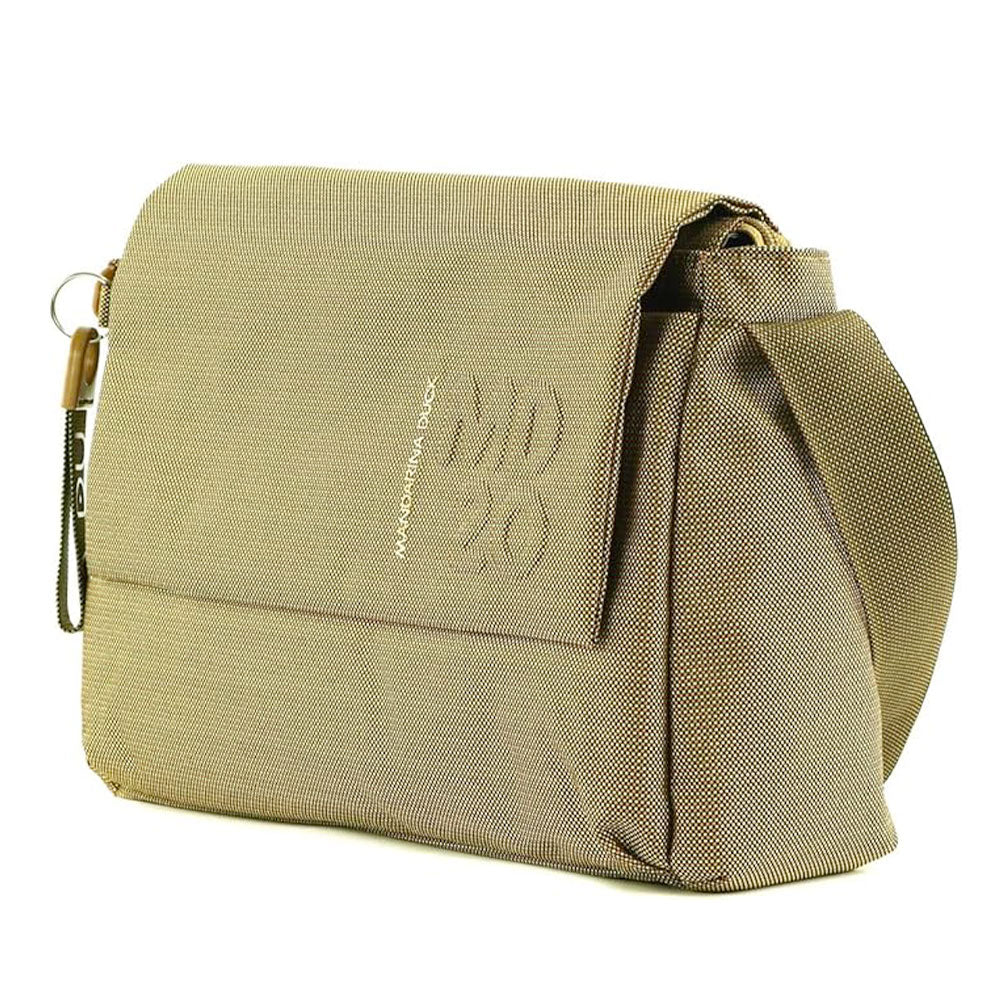 Borsa Donna a Tracolla MANDARINA DUCK Chiusa con Pattina in Tessuto colore Oil Linea MD20