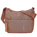 Borsa Donna Hobo a Tracolla MANDARINA DUCK in Tessuto Pecan Nut Linea MD20 Misura Media
