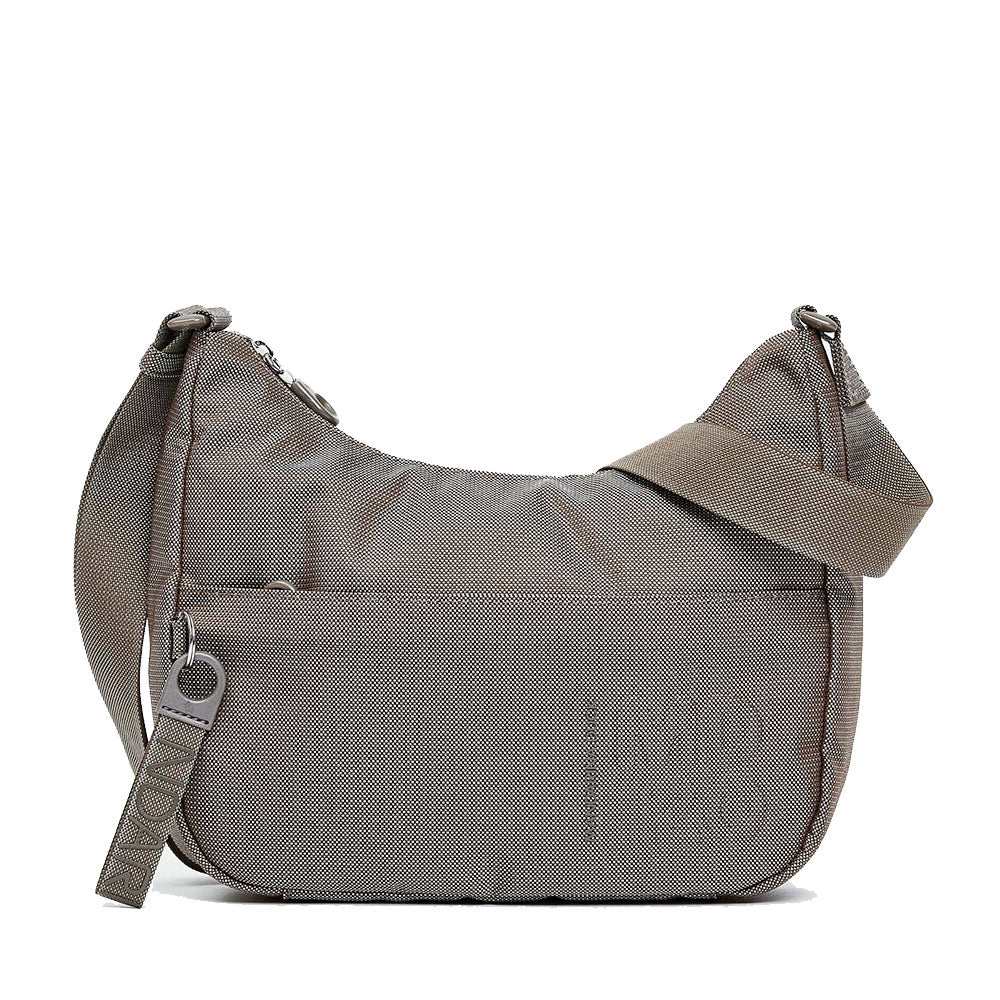 Borsa Donna Hobo a Tracolla Media MANDARINA DUCK linea MD20 in Tessuto Taupe