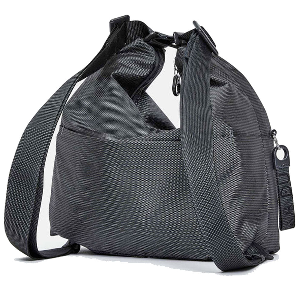 Borsa Donna a Spalla MANDARINA DUCK in Tessuto Steel Linea MD20 con Portabilità Anche a Zaino