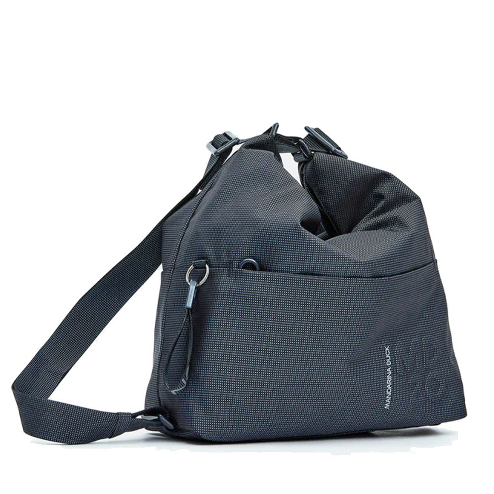 Borsa Donna a Spalla MANDARINA DUCK in Tessuto Scarab Linea MD20 con Portabilità Anche a Zaino