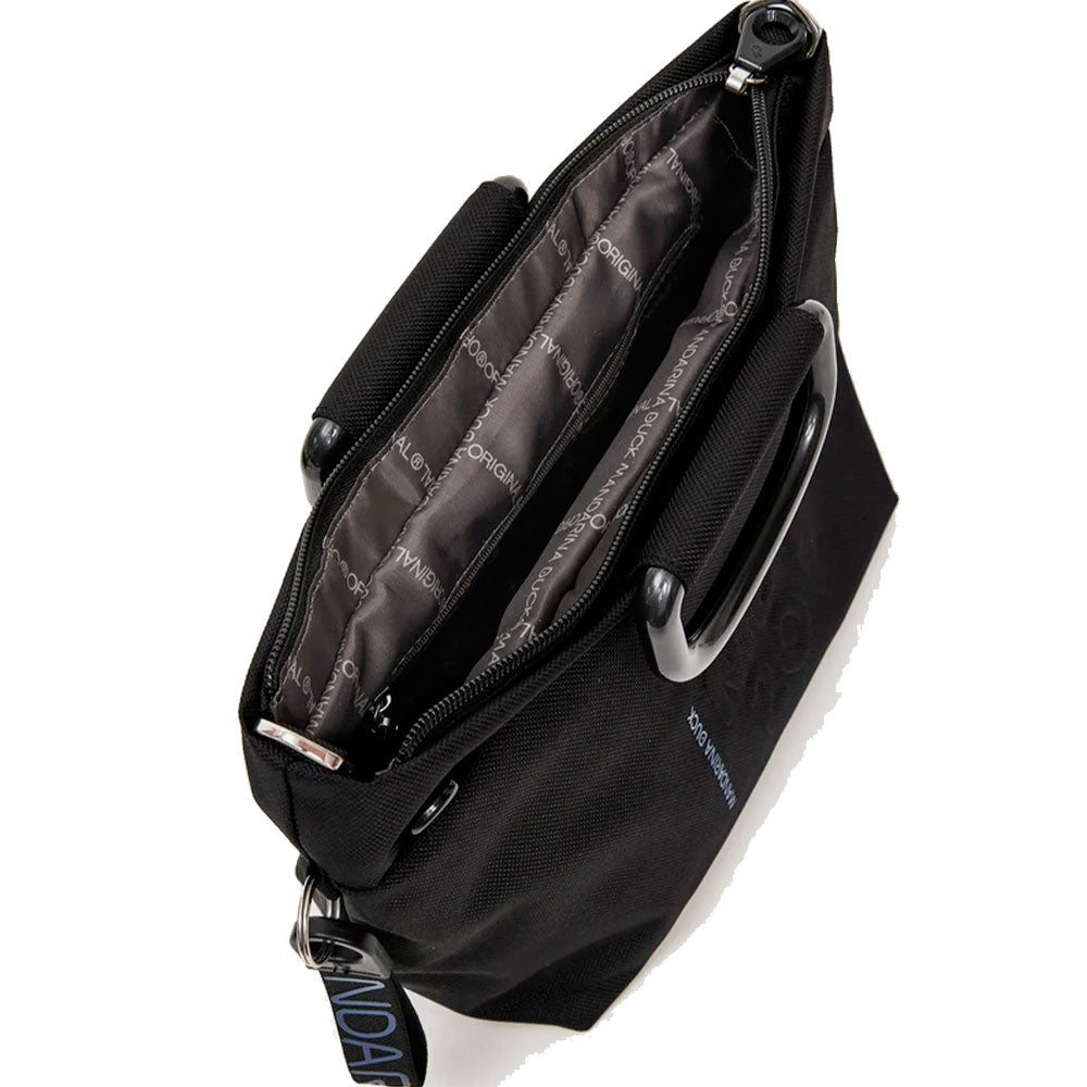 Borsa Donna a Mano MANDARINA DUCK in Tessuto Nero Linea MD20