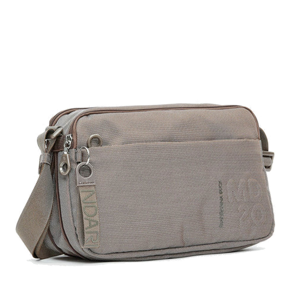 Borsa Donna a Tracolla Espandibile MANDARINA DUCK in Tessuto Linea MD20 Colore Taupe