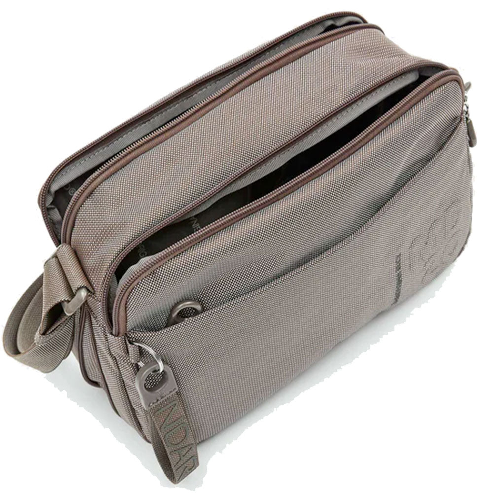 Borsa Donna a Tracolla Espandibile MANDARINA DUCK in Tessuto Linea MD20 Colore Taupe