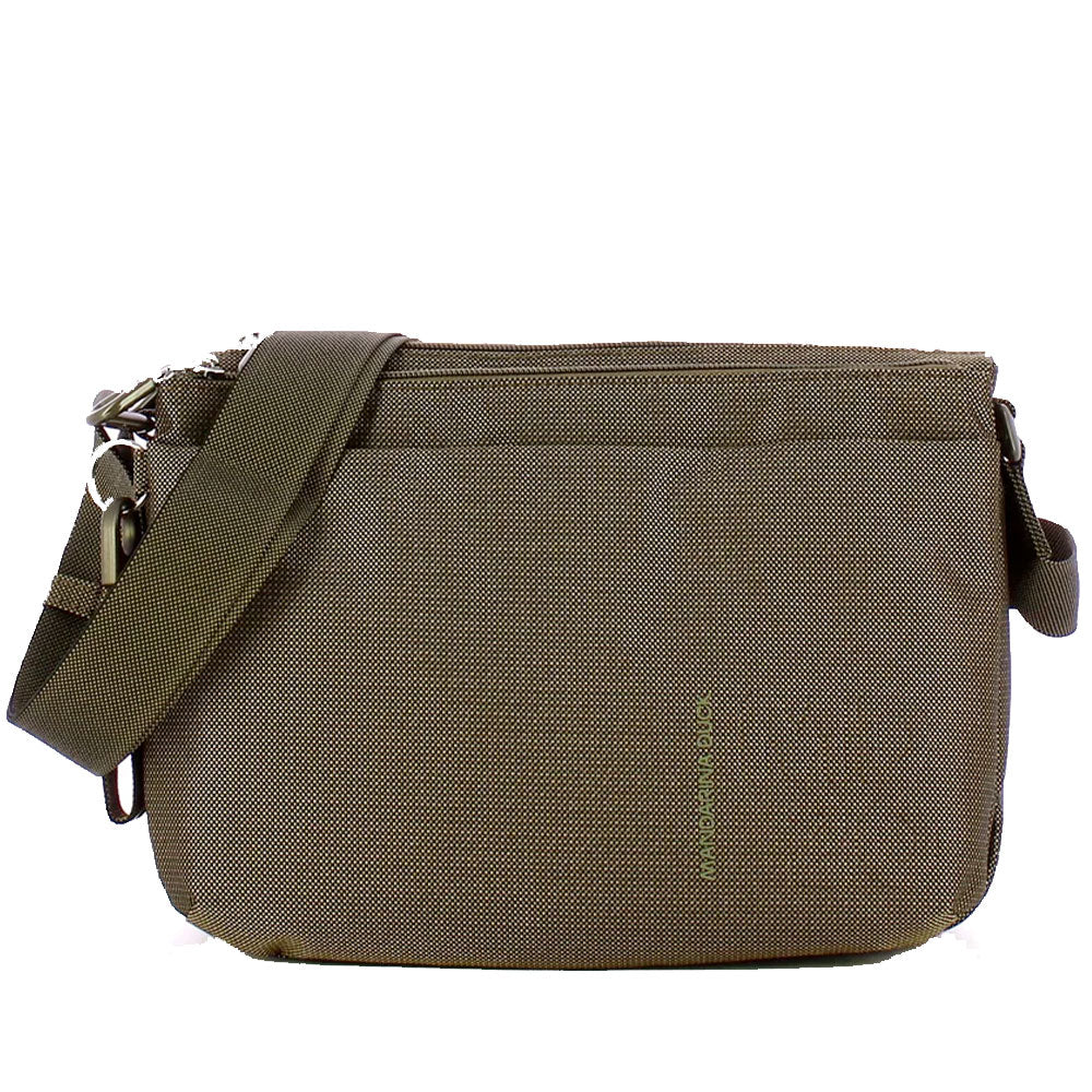 Borsa Donna a Tracolla Tre Scomparti MANDARINA DUCK in Tessuto Linea MD20 Colore Pirite