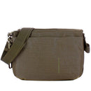 Borsa Donna a Tracolla Tre Scomparti MANDARINA DUCK in Tessuto Linea MD20 Colore Pirite