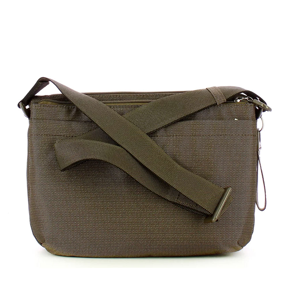 Borsa Donna a Tracolla Tre Scomparti MANDARINA DUCK in Tessuto Linea MD20 Colore Pirite