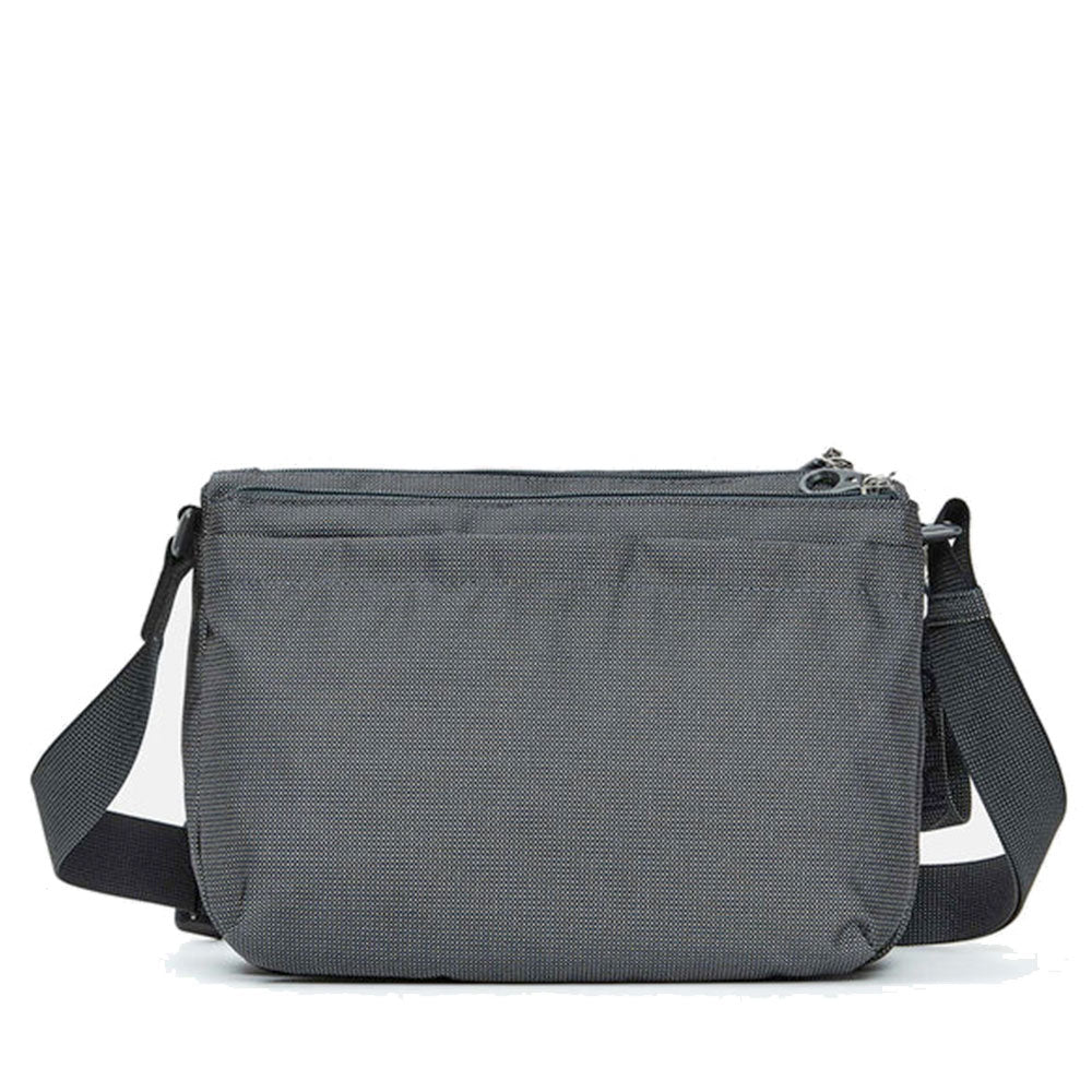 Borsa Donna a Tracolla Tre Scomparti MANDARINA DUCK in Tessuto Linea MD20 Colore Steel