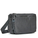 Borsa Donna a Tracolla Tre Scomparti MANDARINA DUCK in Tessuto Linea MD20 Colore Steel