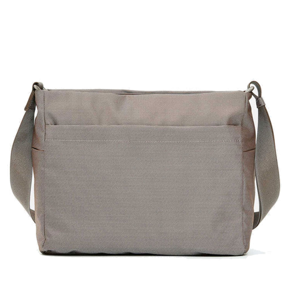 Borsa Donna a Tracolla con Tasca Frontale MANDARINA DUCK in Tessuto Linea MD20 Colore Taupe
