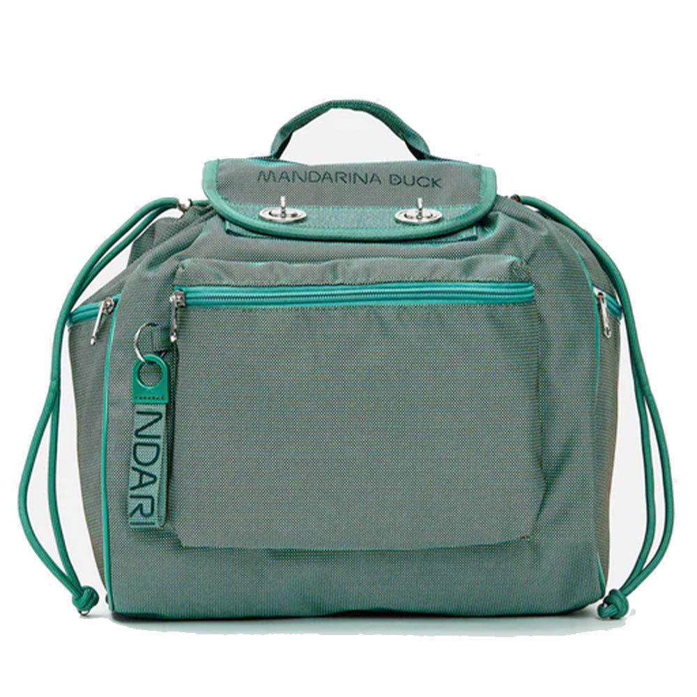 Zaino Utility Donna Mandarina Duck in Tessuto Linea MD20 Colore Emerald
