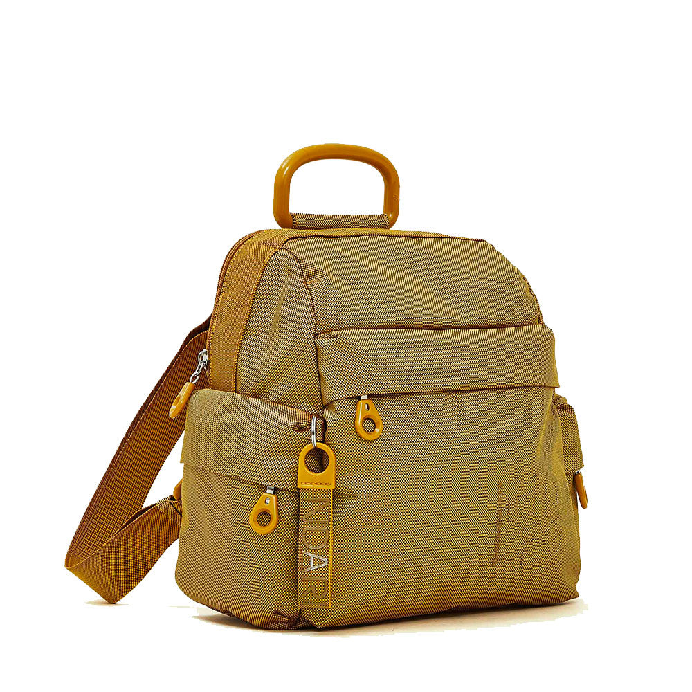 Zaino Piccolo Donna MANDARINA DUCK linea MD20 in Tessuto Colore Amber