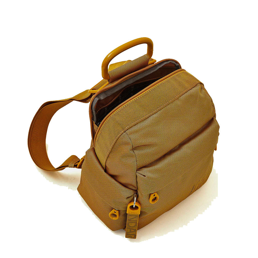Zaino Piccolo Donna MANDARINA DUCK linea MD20 in Tessuto Colore Amber