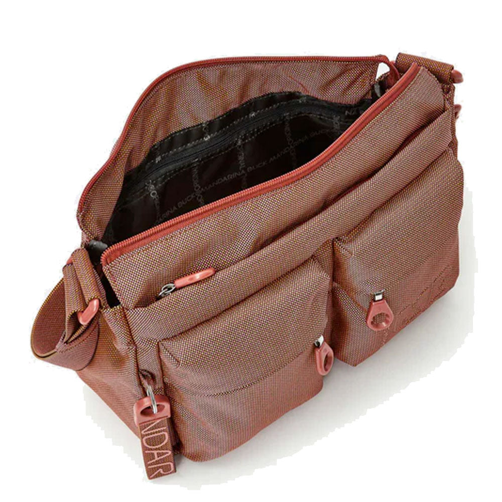 Borsa Donna a Tracolla MANDARINA DUCK in Tessuto Linea MD20 Colore Pecan Nut - P10QMTX5