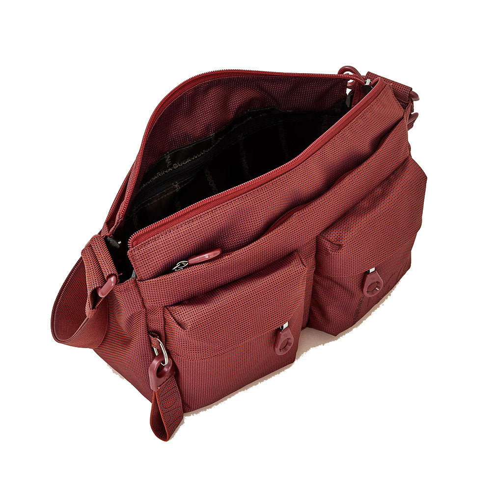 Borsa Donna a Tracolla MANDARINA DUCK in Tessuto Linea MD20 Colore Cranberry - P10QMTX5