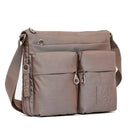 Borsa Donna a Tracolla MANDARINA DUCK Espandibile in Tessuto Linea MD20 Colore Taupe Misura Grande