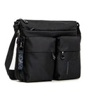 Borsa Donna a Tracolla MANDARINA DUCK Espandibile in Tessuto Linea MD20 Colore Nero Misura Grande