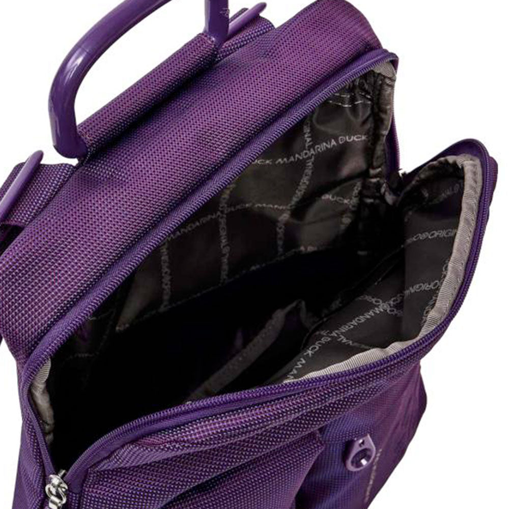 Zaino Donna MANDARINA DUCK in Tessuto Linea MD20 Colore Plum Perfect