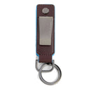 Portachiavi Uomo PIQUADRO in Pelle Nera Linea Blue Square - PC7089B2