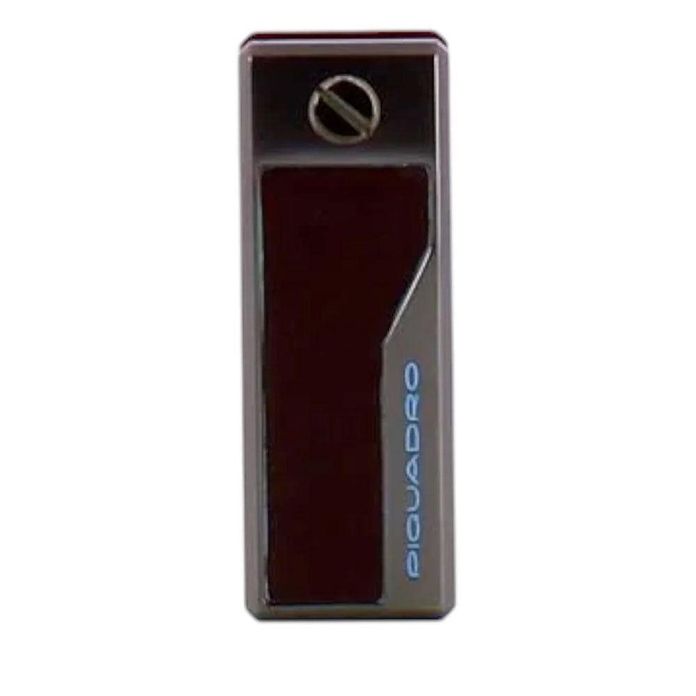 Portachiavi Uomo Modular PIQUADRO in Alluminio e Pelle Mogano Linea Blue Square - PC7202B2