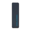 Portachiavi Uomo PIQUADRO in Metallo e Pelle con Tracker Blu Linea Blue Square - PC7287B2