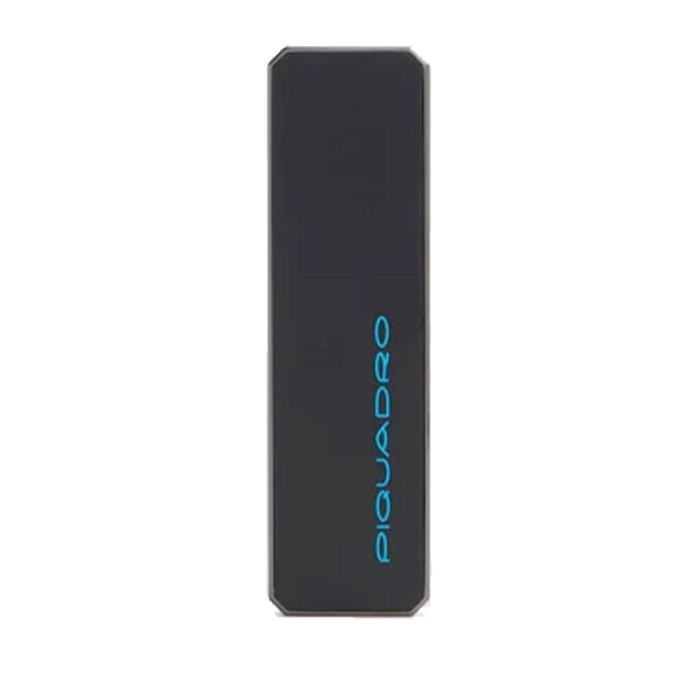Portachiavi Uomo PIQUADRO in Metallo e Pelle con Tracker Nero Linea Blue Square - PC7287B2