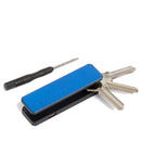 Portachiavi Uomo PIQUADRO in Metallo e Pelle con Tracker Blu - PC7287S145