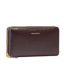 Portafoglio Donna Zip Around PIQUADRO In Pelle Mogano Linea Blue Square - PD3229B2R