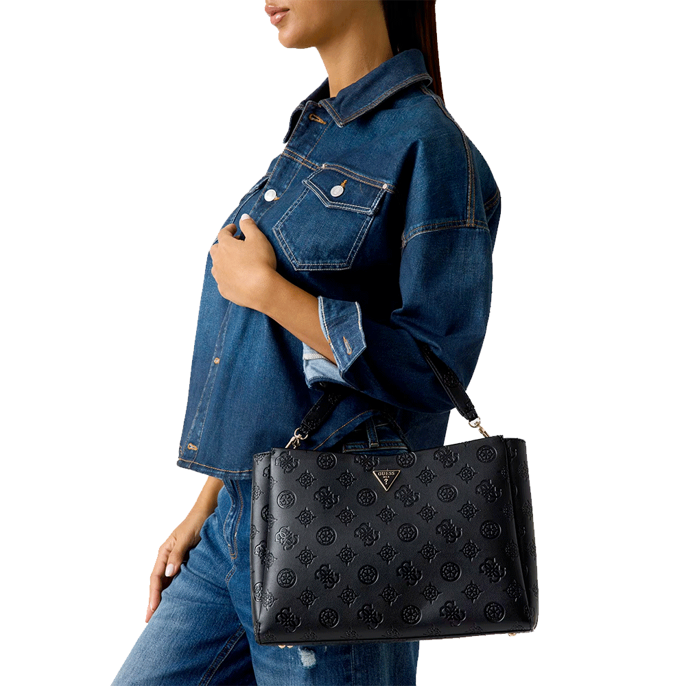 Borsa Donna a Mano GUESS Linea Tisha colore Nero
