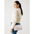 Borsa Donna a Mano con Tracolla GUESS Linea Tisha colore Stone Logo Misura Piccola