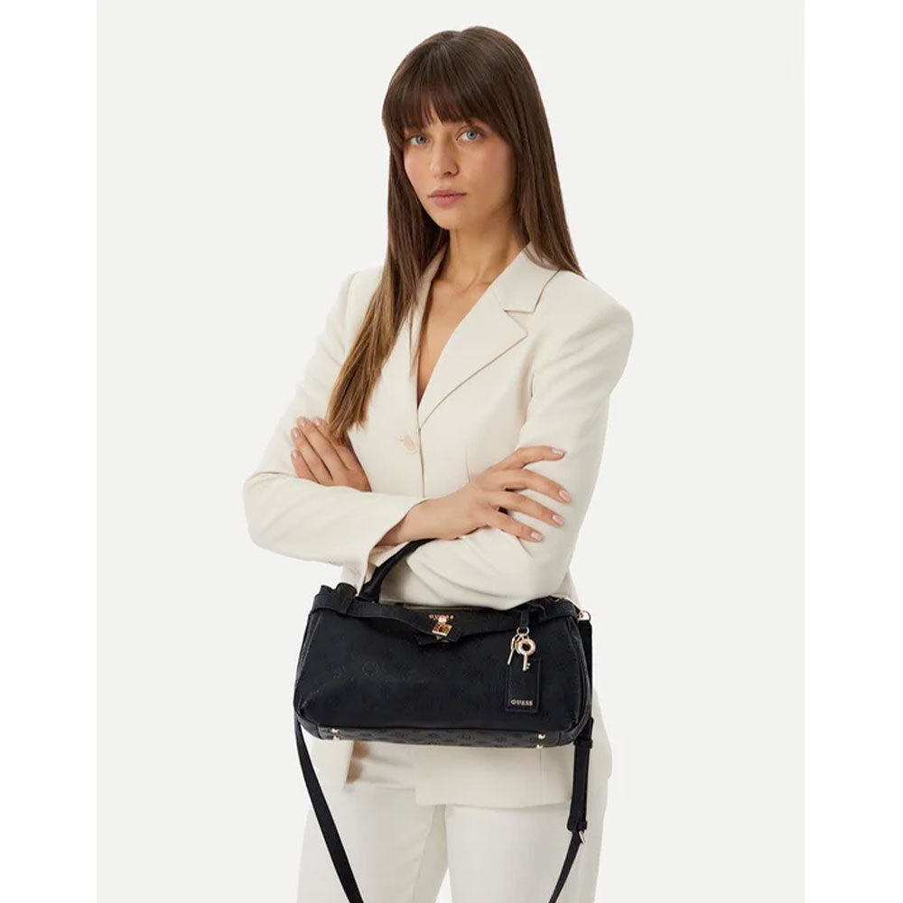 Borsa Donna a Mano GUESS Linea Ella colore Nero Logo