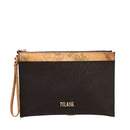 1A Classe Alviero Martini Java City Linie 
Flache Clutch mit Armband in Schwarz - PN07